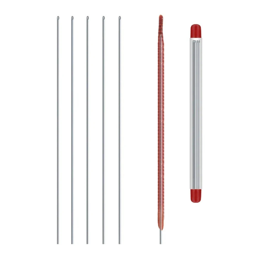 Fishing Baiting Tool Air Needle Stainless Steel 20cm Pack of 5