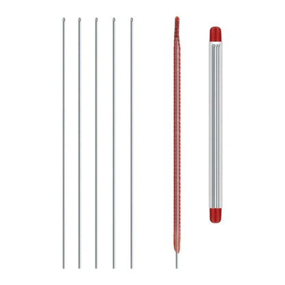 Fishing Baiting Tool Air Needle Stainless Steel 20cm Pack of 5