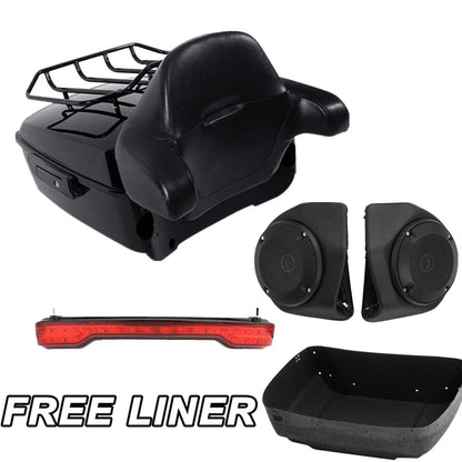 Trunk Top Rack Pad Light Speakers for Harley Street Road Glide (2014–2026)