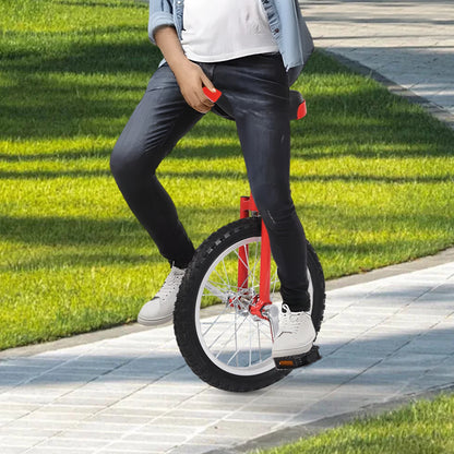 16" Unicycle for Adults Kids - Adjustable Balance Exercise Bike