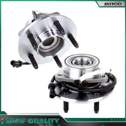 2X Front Wheel Bearing Hub Assembly for Ford F-150 (2000–2003) 4WD 5 Bolts