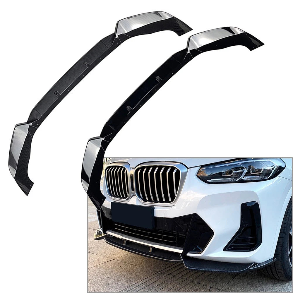 Front Bumper Splitter Lip Spoiler for BMW X3 G01 X4 G02 M Sport (2021–2023)