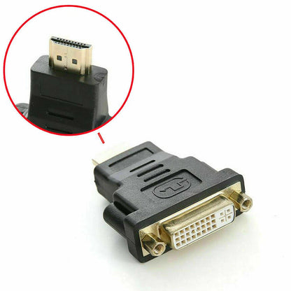 HDMI Male to DVI Female Adapter for PC Desktop TV Laptop (1080P)