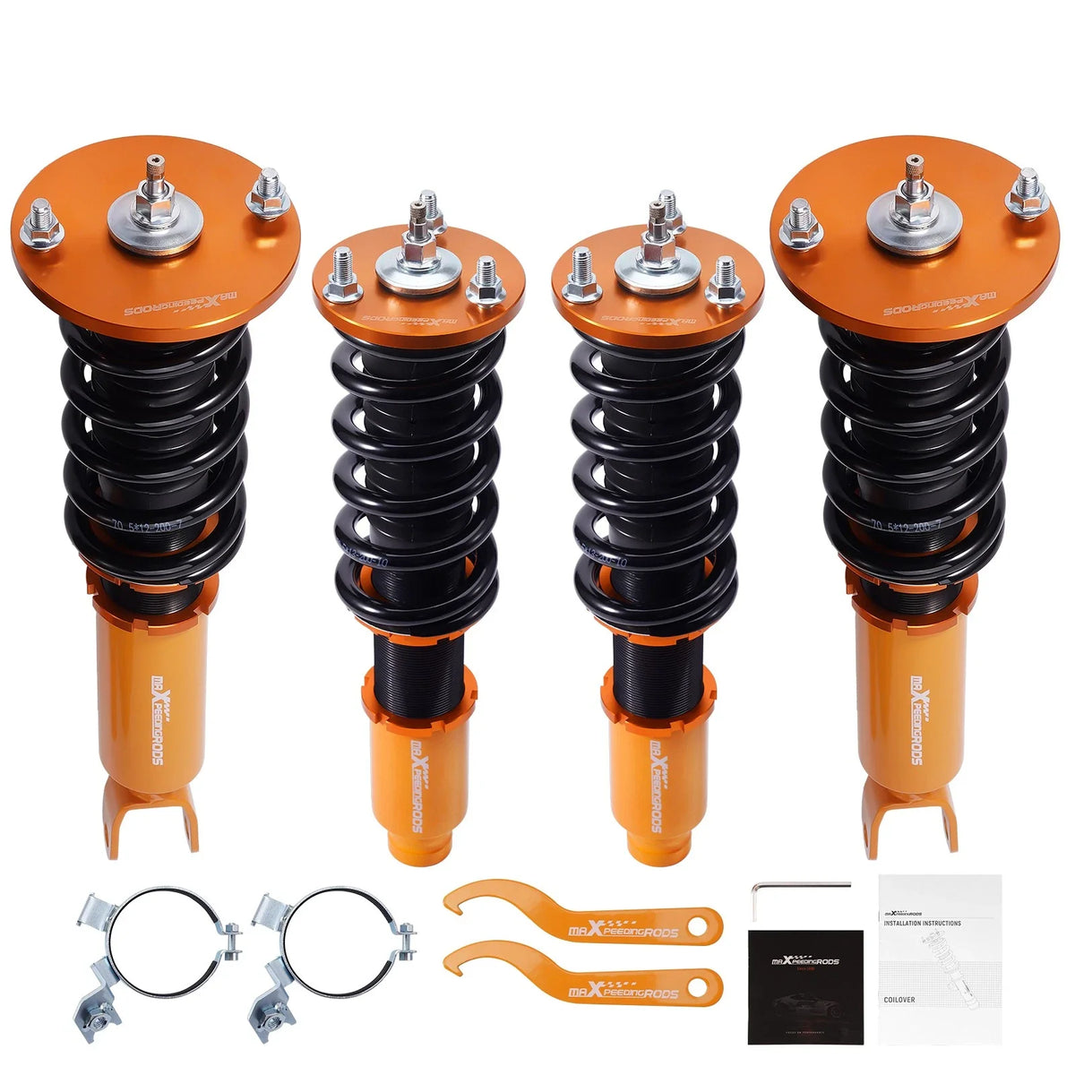 2X Adjustable Damper Coilovers for Honda Accord (1990–1997)