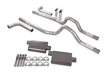 Dual Exhaust Kit 2.5" 2 Chamber Side Exit for GM C/K 10 (1973–1980)