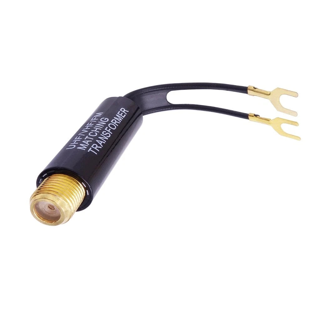 2X Gold Plated 75 Ohm to 300 UHF/VHF/FM Adapters for