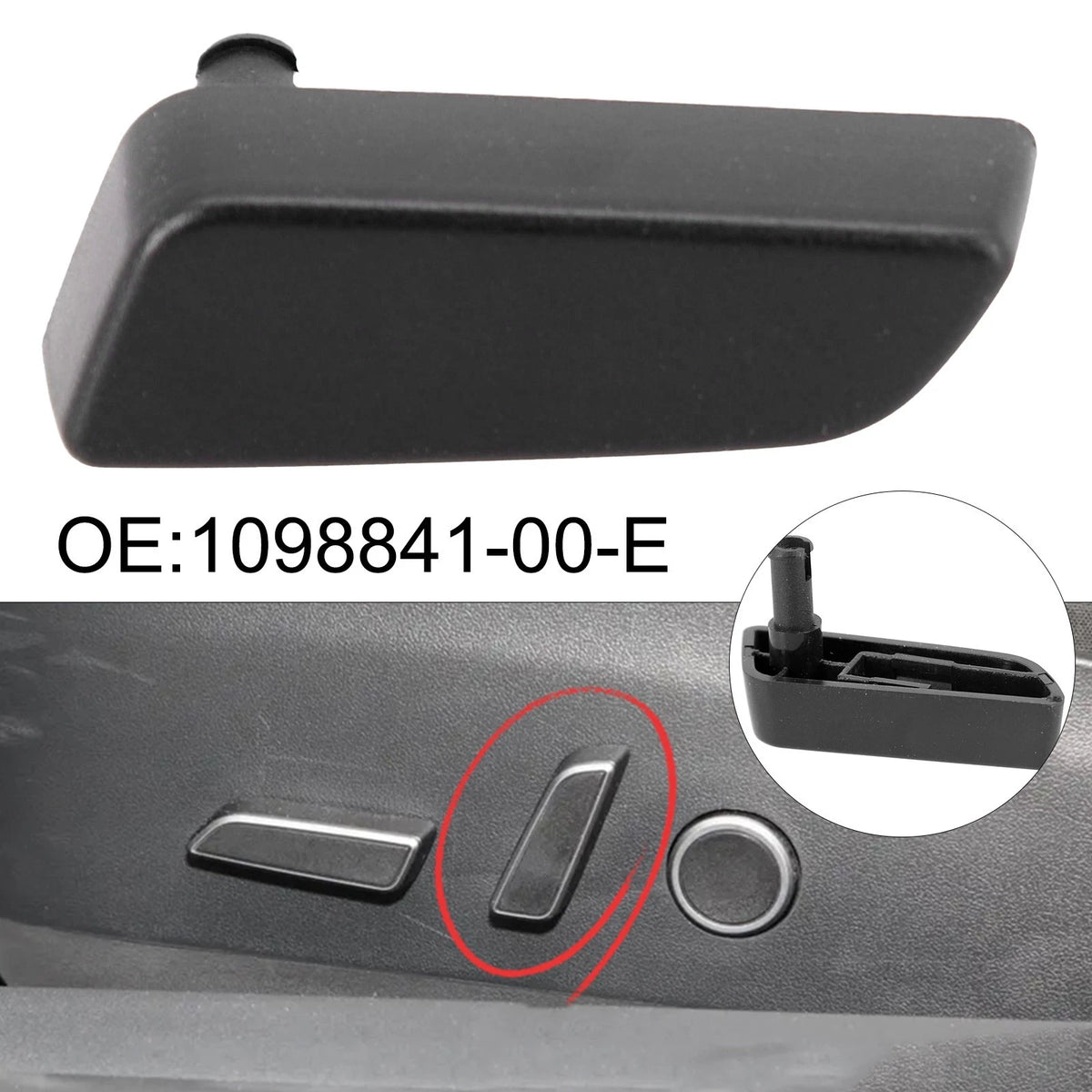 Left-Hand Seat Recliner Button for Tesla Model 3 (2017–2020)