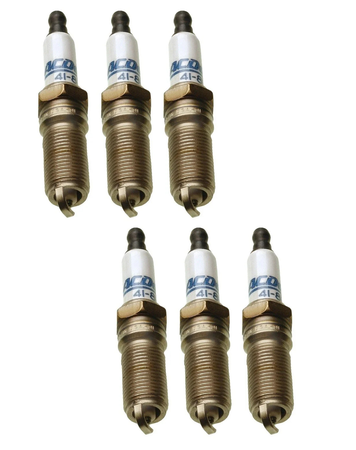 Set of 6 Spark Plugs for Buick Cadillac Chevy Camaro GMC Isuzu Saab (6 Cyl)