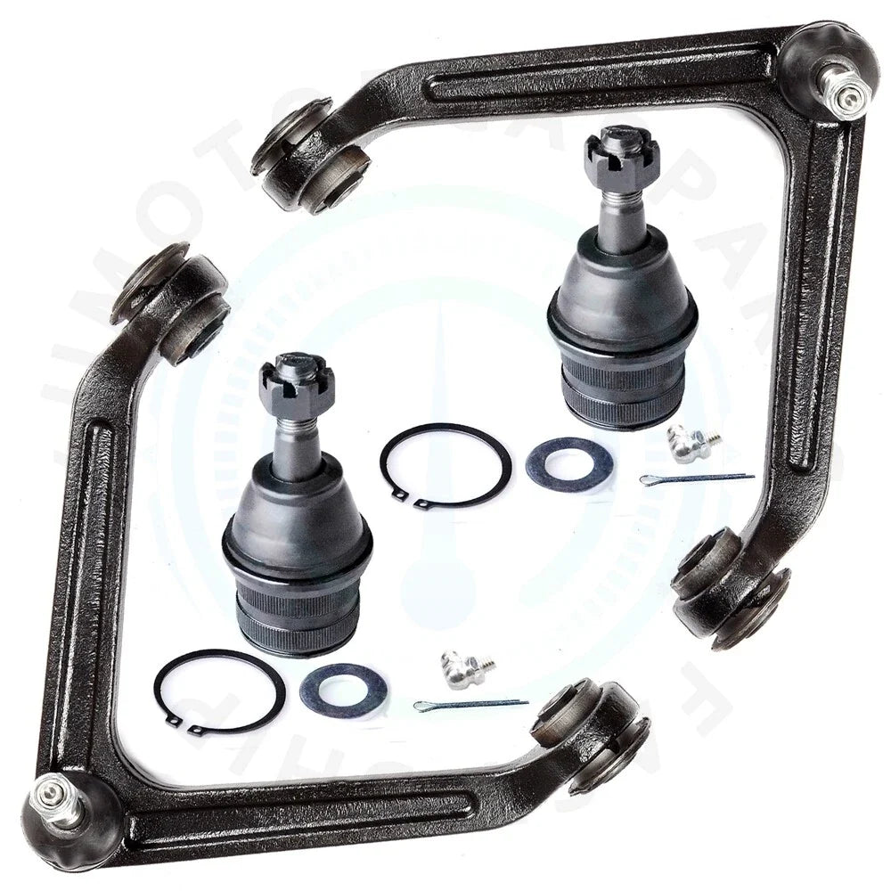 Set of 4 Front Upper Control Arms & Lower Ball Joints for Dodge Durango (2004–2009)