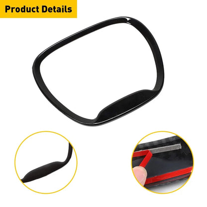 1X Black Steering Wheel Center Trim Ring for Dodge Durango (2014–2021)