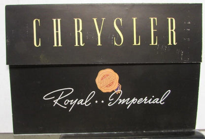 Original Color Sales Brochure Folder for Chrysler Royal Imperial (1938)