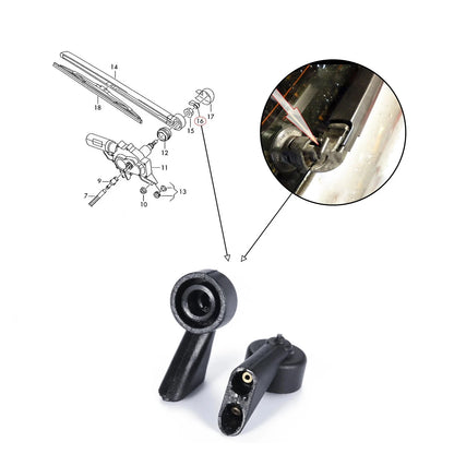 2X Rear Wiper Washer Nozzles for Audi A6 C6 4F2 3 (2004–2006)