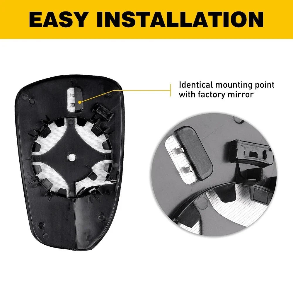 Right Power Heated Mirror Glass for Ford Fusion (2013–2020) DS7Z17K707B
