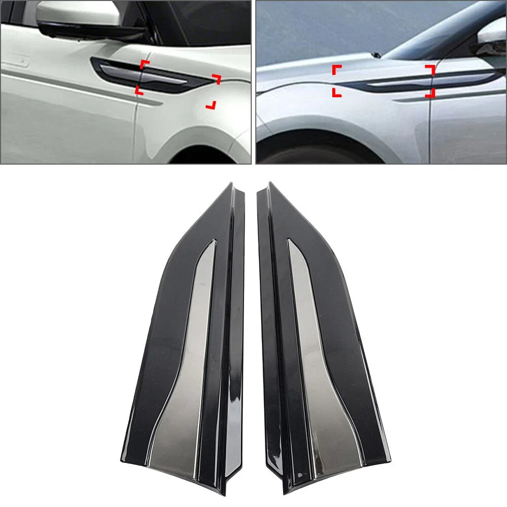 2X Chrome Fender Side Air Vent Cover Trim for Range Rover Evoque (2019–2023)