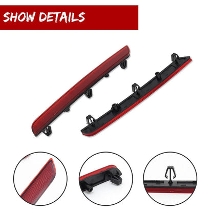 2X Red Lens Rear Bumper Reflector Lights for Toyota GR Supra (2020–2024)