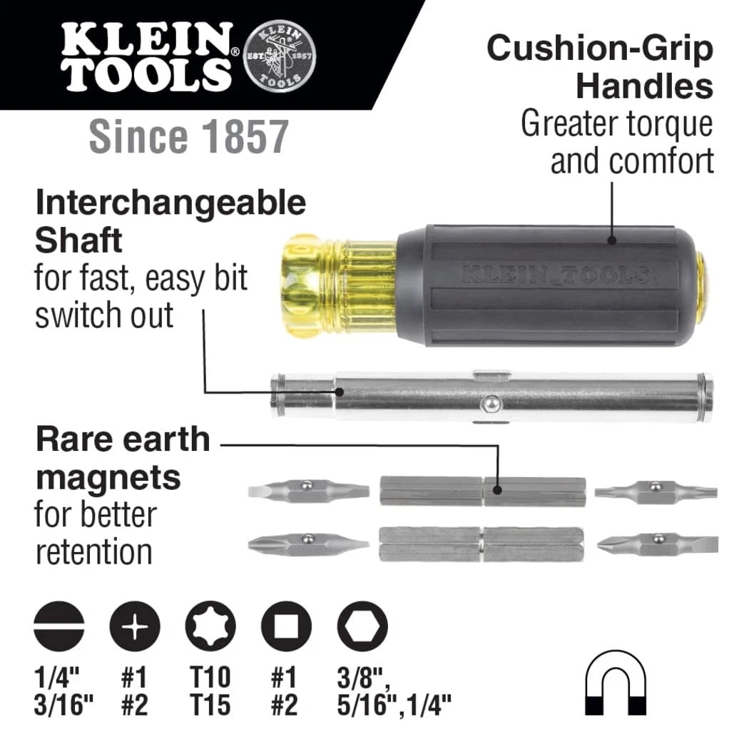 Screwdriver and Nut Driver Tool Kit for Klein Tools (80045)