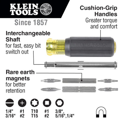 Screwdriver and Nut Driver Tool Kit for Klein Tools (80045)