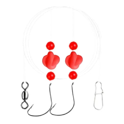 Fishing Rig with EVA Foam and Dual Weight Configuration for Pompano