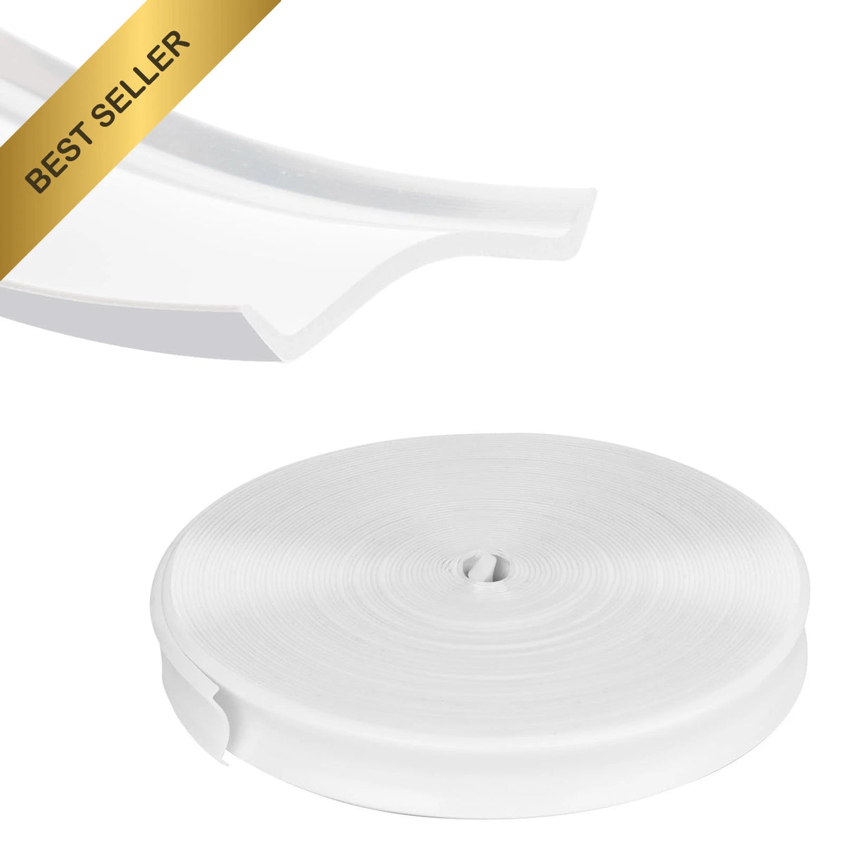 7/8 Inch White Vinyl RV Insert Molding Trim Screw Cover for Camper Trailer