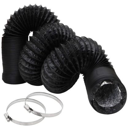 3 Inch Flexible Ducting Hose for Automotive Use (16.5 Feet) Black