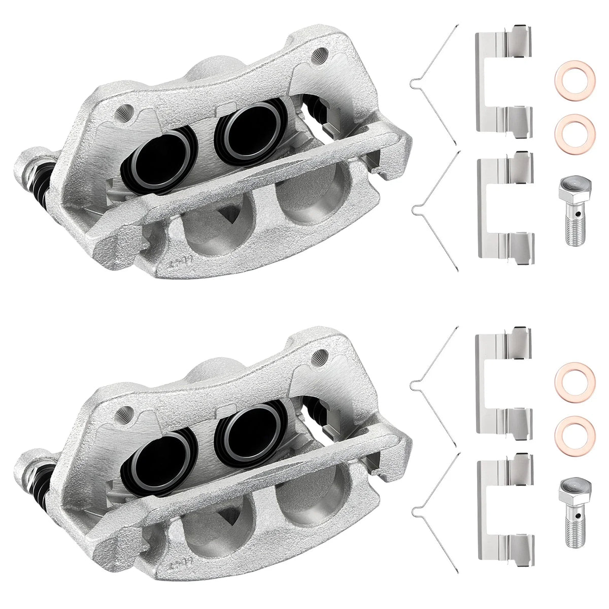2X Front Brake Calipers for Acura MDX (2014–2019) & Honda Ridgeline (2017–2020)