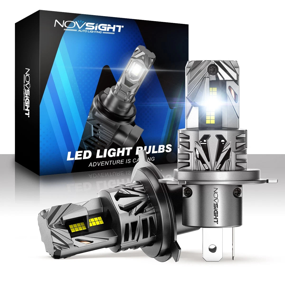 2X H4 9003 LED Headlight Bulbs for NOVSIGHT (NOV A500-N69US-H4)