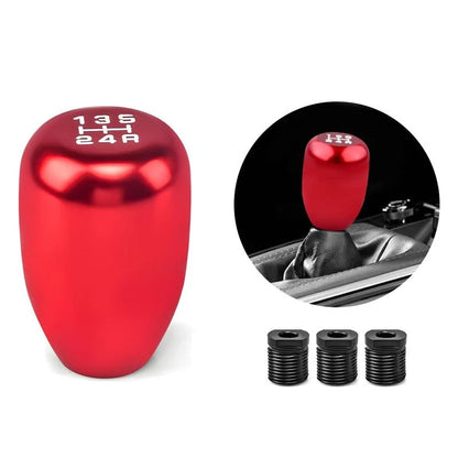 5-Speed Manual Gear Shift Knob Aluminum for Car Transmission ZC-09