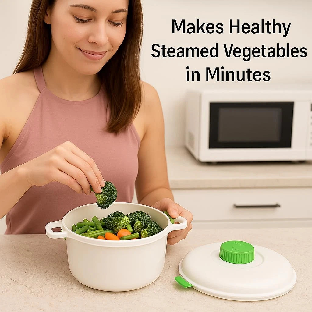 2.8L Microwave Pressure Cooker Steamer for Rice & White