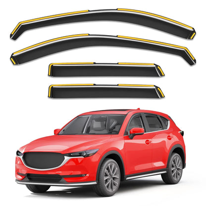 Set of 4 Rain Guards for Mazda CX5 (2017–2026) | Window Deflectors