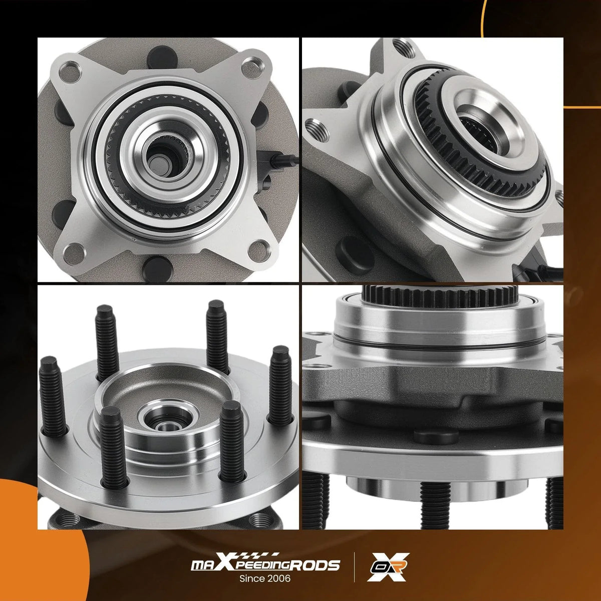 Wheel Hub Bearing Assembly Pair for Ford F-150 4WD (2009–2010) 515119