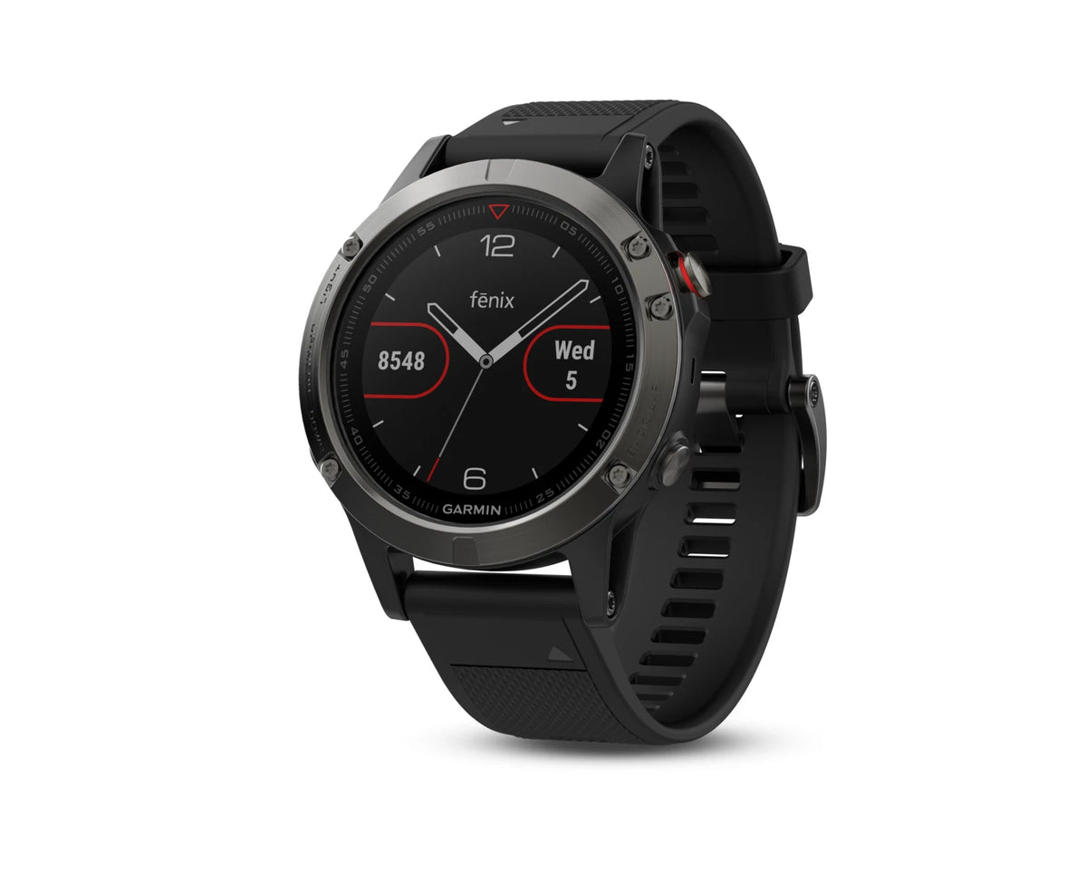 Garmin Fenix 5 Sapphire GPS Smartwatch 47mm - Stainless Steel - Black