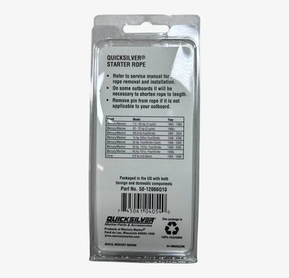 2X Marine Starter Rope for Quicksilver 50-12066Q10