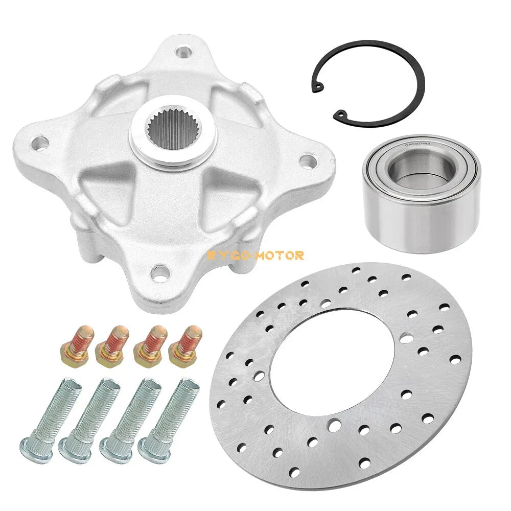 Rear Wheel Hub Bearing Brake Rotor Studs Kit for Polaris Ranger 800 900 (2006–2019)