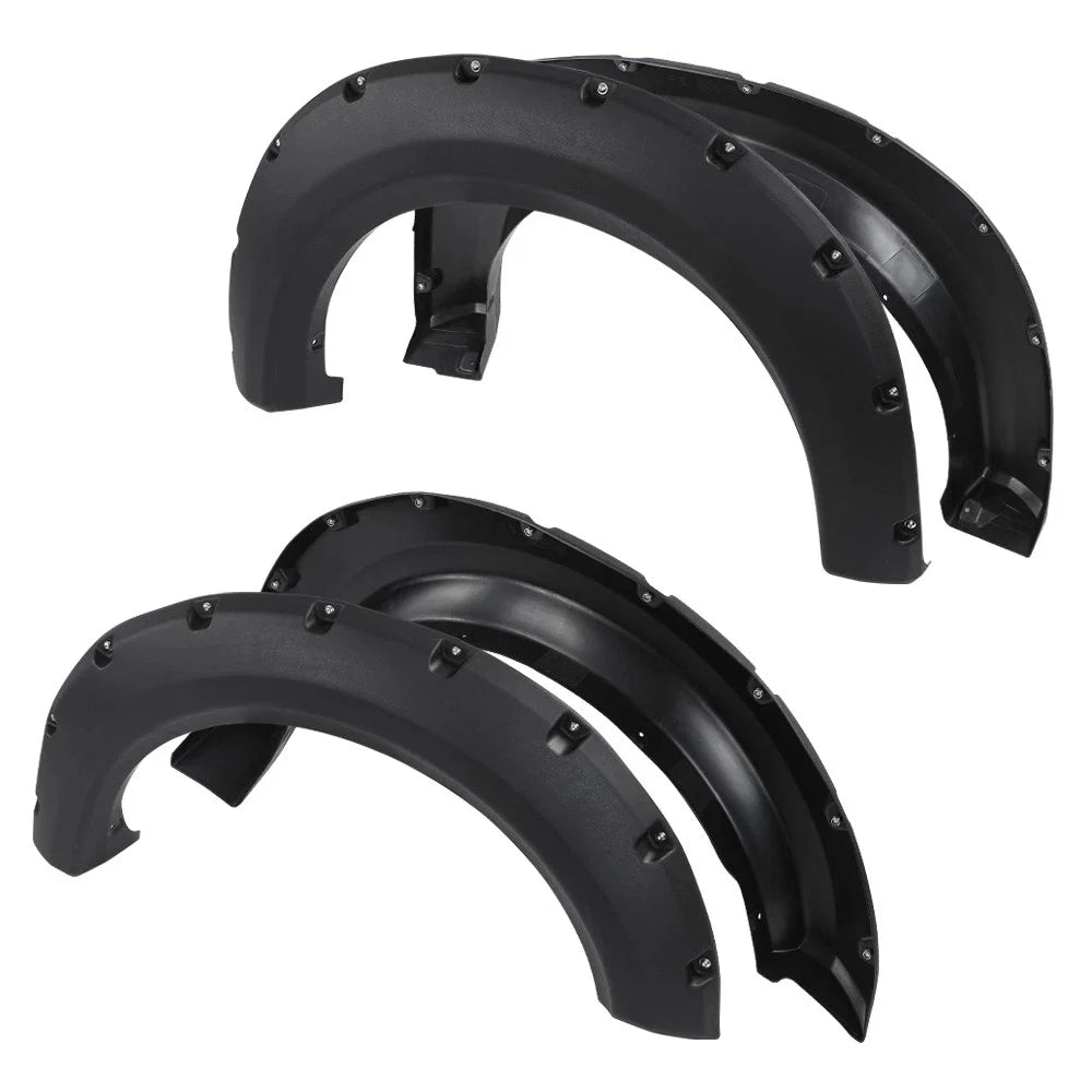 Offroad Pocket Rivet Style Black Wheel Fender Flares for Ford F150 (2009–2014)