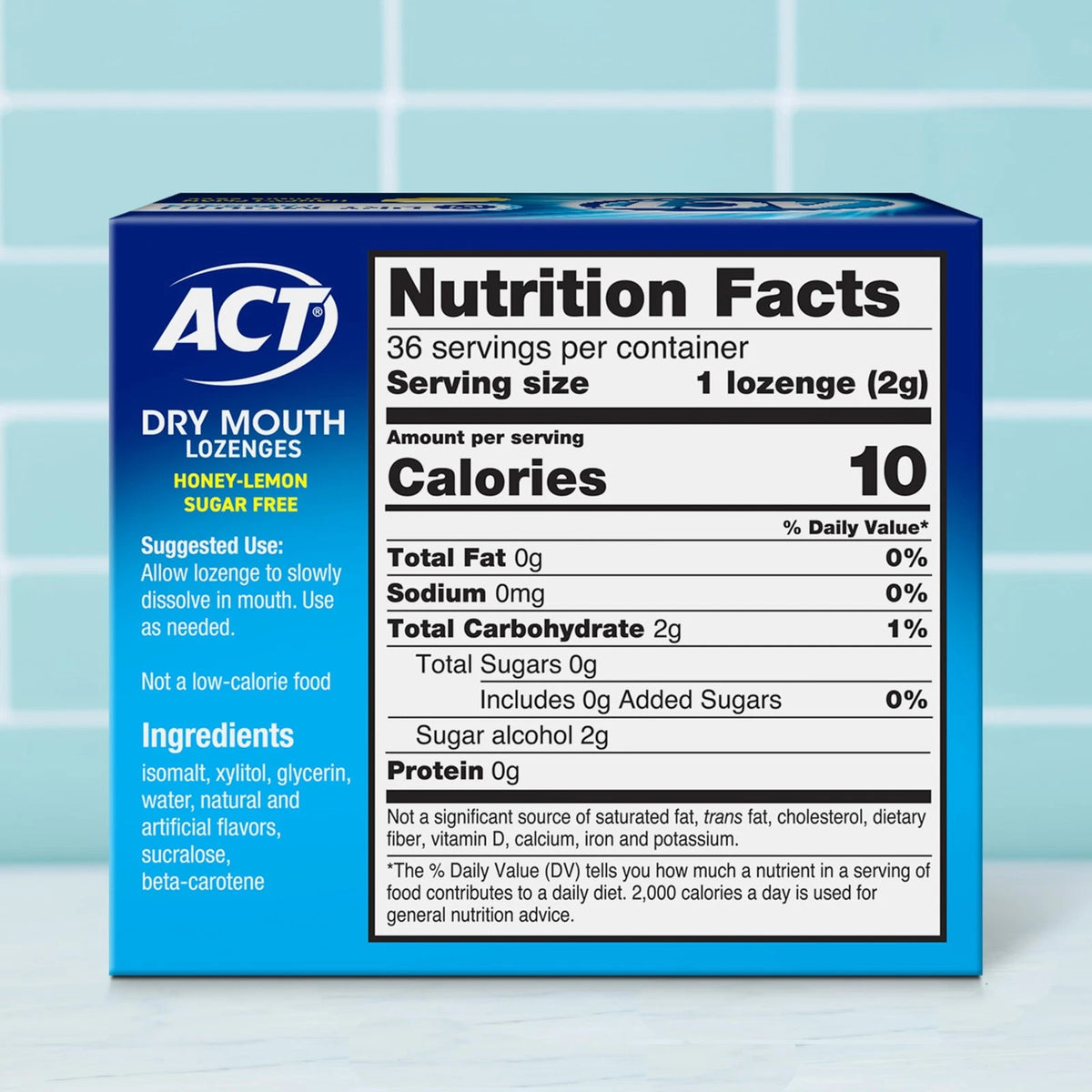 ACT Dry Mouth Lozenges with Xylitol, Sugar Free 36 Count