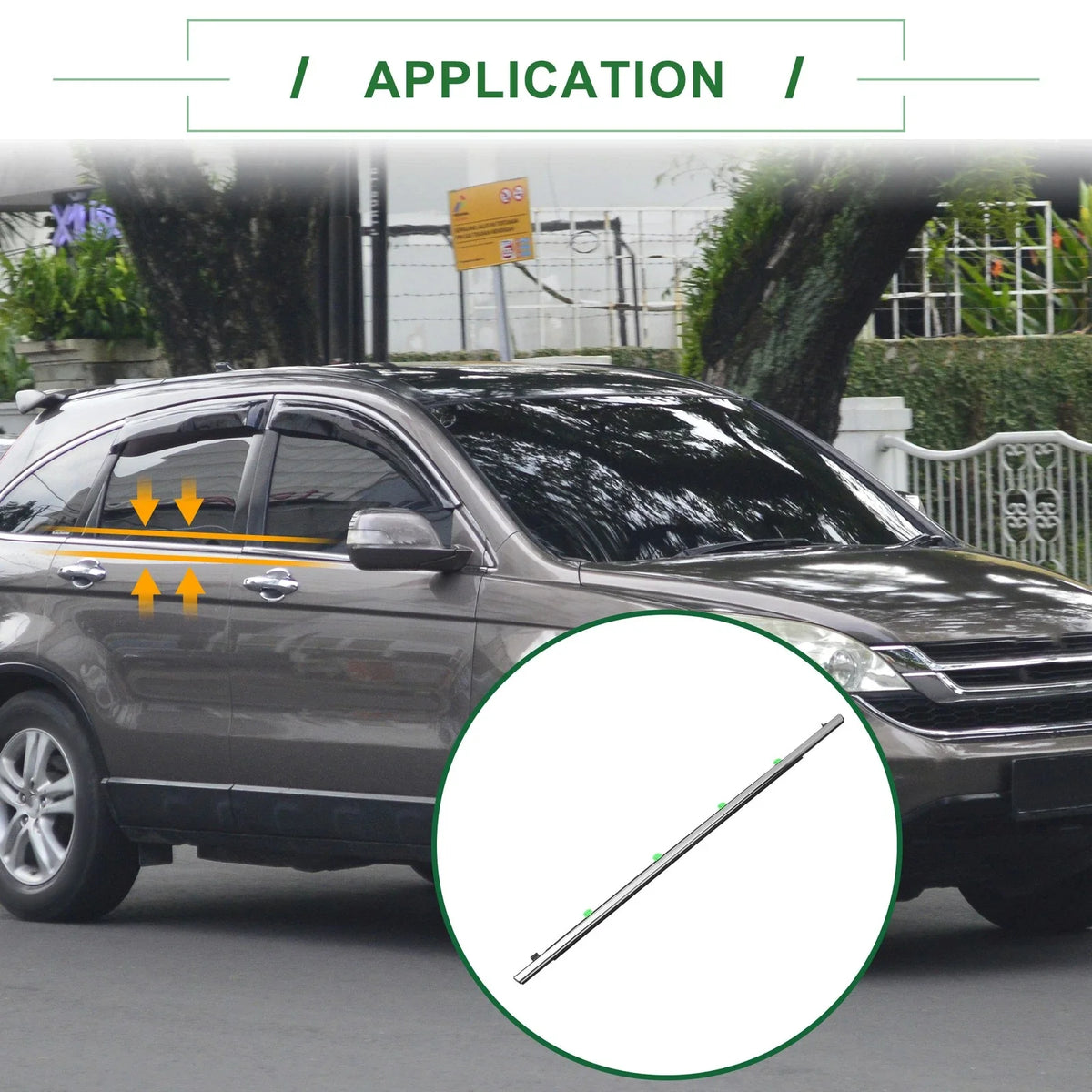 1pc Rear Right Window Seal No. 72910SWAA01 for Honda CR-V (2007–2011)