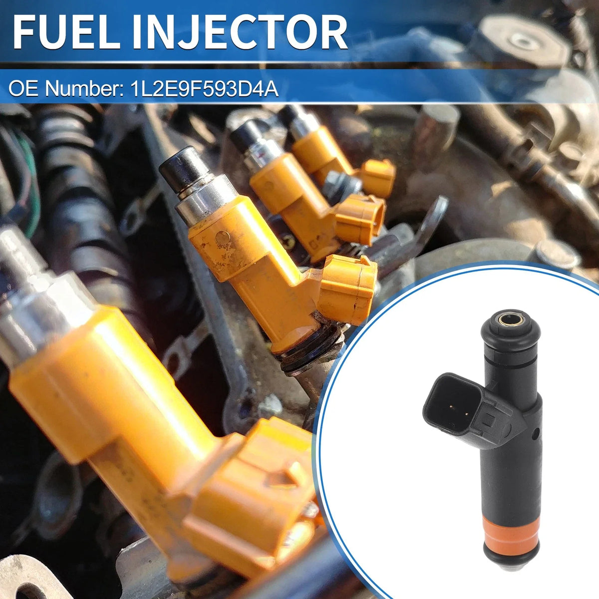 Fuel Injector No.1L2E9F593D4A for Ford Explorer 4.6L V8 (2002–2004)