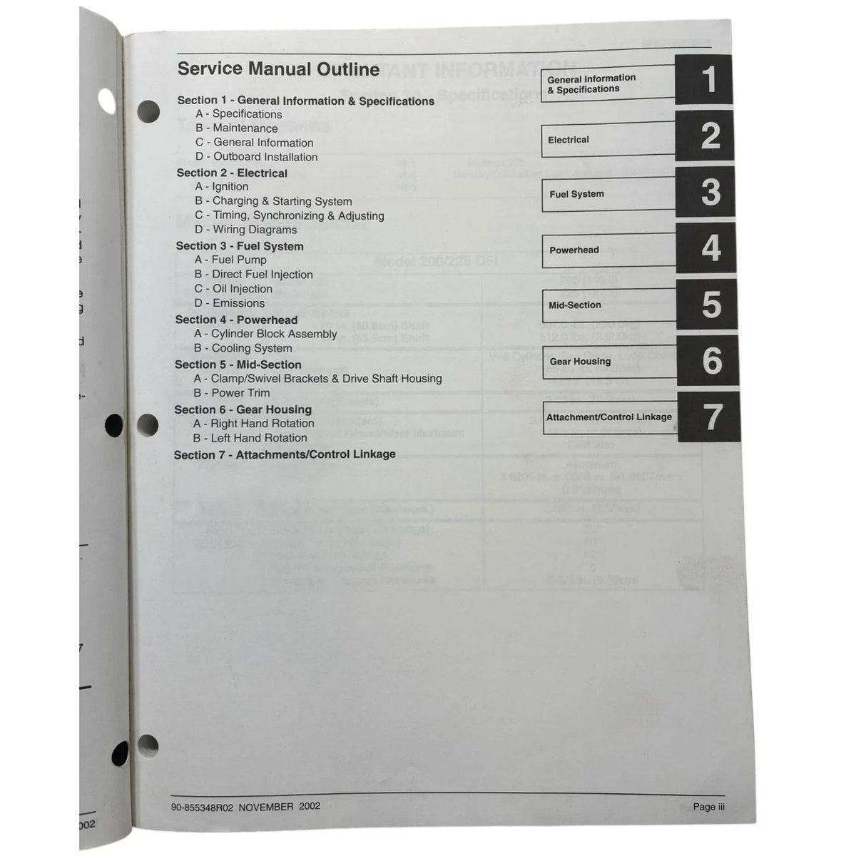 Direct Fuel Injection Service Manual for Mercury OptiMax 200/225 (1999–2006)
