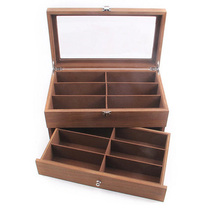 12 Slot Sunglasses Organizer Box for Eyeglasses Display Storage