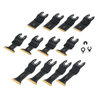 Set of 12 Oscillating Saw Blades for Metal Wood