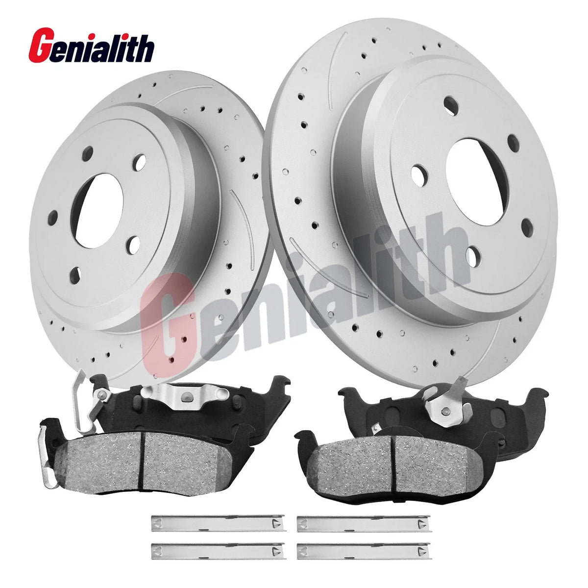 320mm Rear Drilled Rotor Brake Pads for Jeep Commander Grand Cherokee (2006–2010)