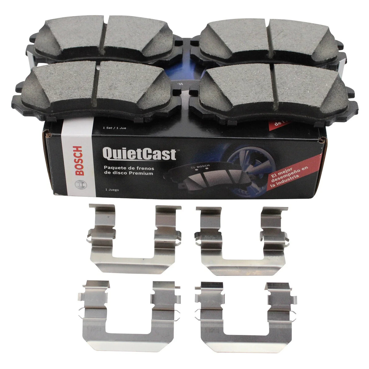 Set of 4 Bosch QuietCast Front Ceramic Brake Pads for Hyundai Sonata (2011–2019)