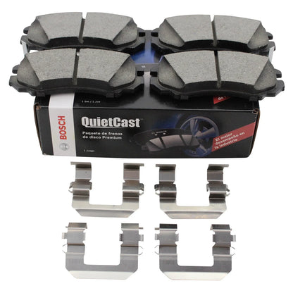 Set of 4 Bosch QuietCast Front Ceramic Brake Pads for Hyundai Sonata (2011–2019)