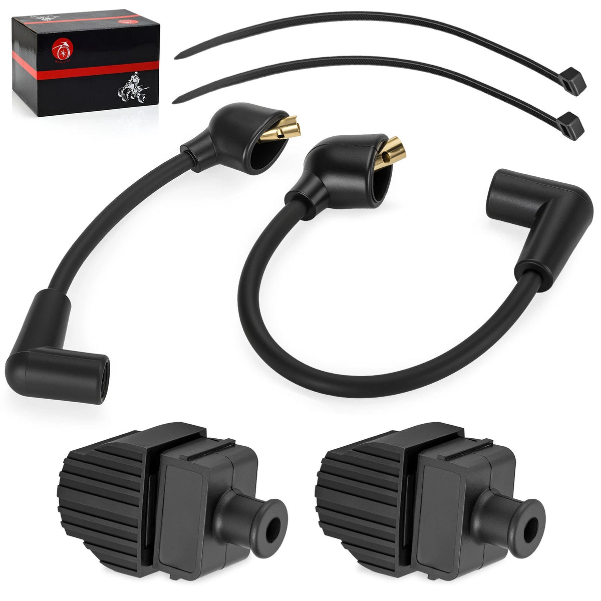 Ignition Coil Set for Mercury Outboard (w/ Cable) 813715A2 813715A3 339-832757A4 339-7370A13