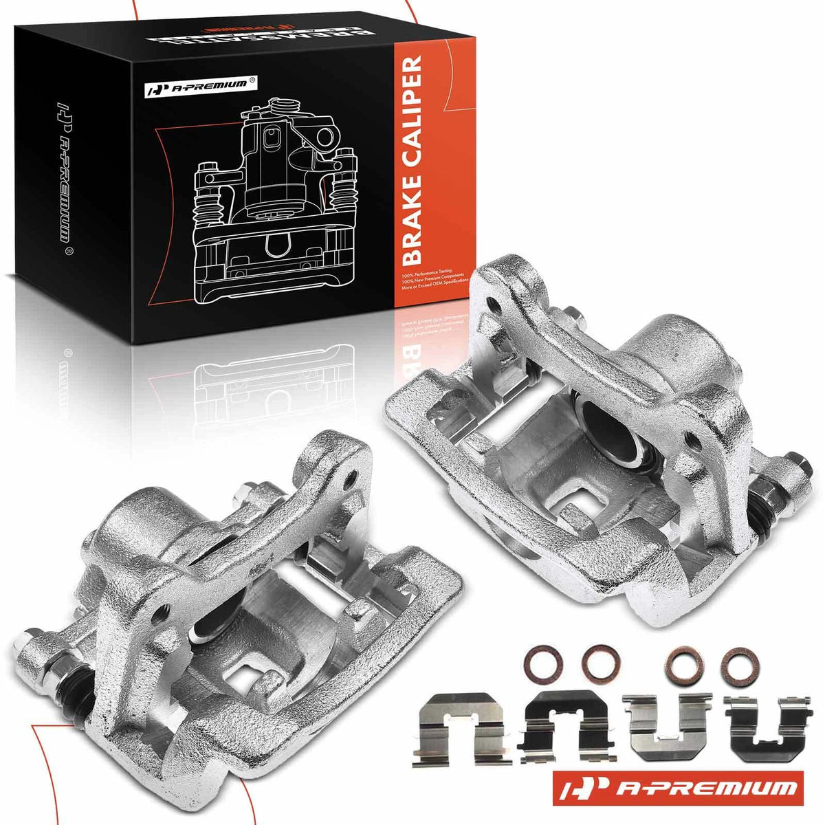 2X Rear Brake Calipers with Bracket for Kia Optima (2012–2017) 583102TA60, 583112TA60