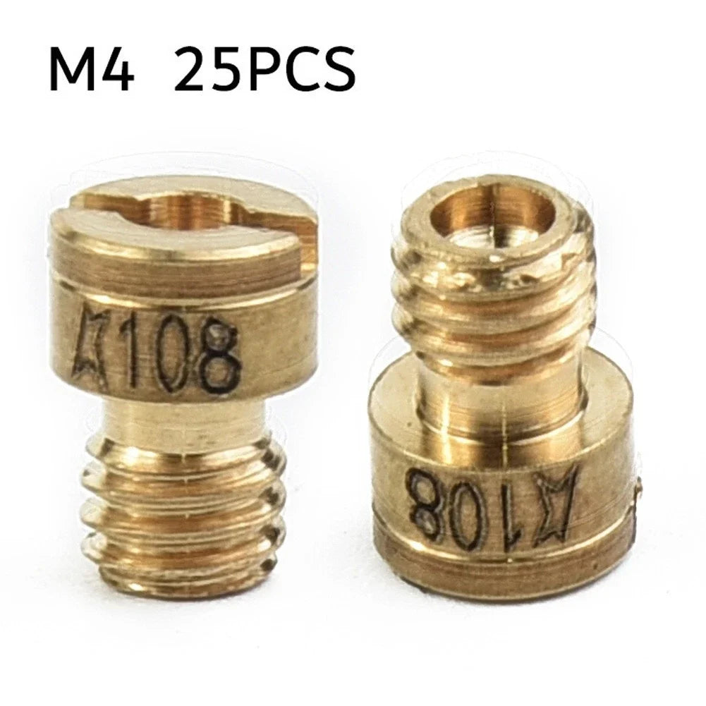 25x M4 Carburetor Jets 55-115 for Puch Maxi/Bing/Hercules (4mm Jet Set)