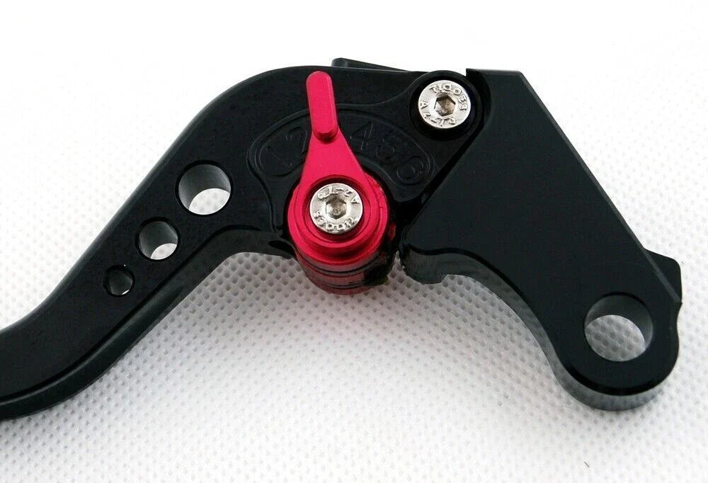 Long Brake Clutch Levers for Suzuki GSXR600 GSXR750 (2004–2005) Black T9