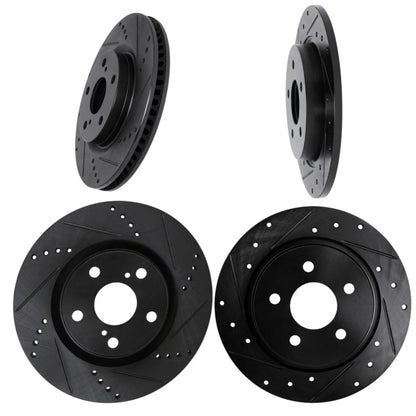 Rotor Set for Pontiac Vibe (2009–2010) | Drilled and Slotted | ALX-PAU-DF-8004-76029-CLA3