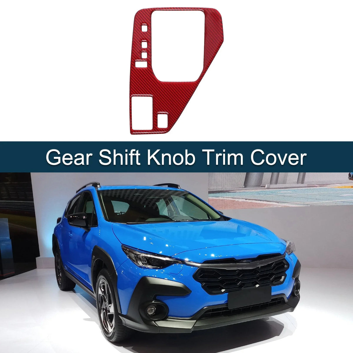 ABS Gear Shift Knob Cover Decal for Subaru Crosstrek (2024) Red