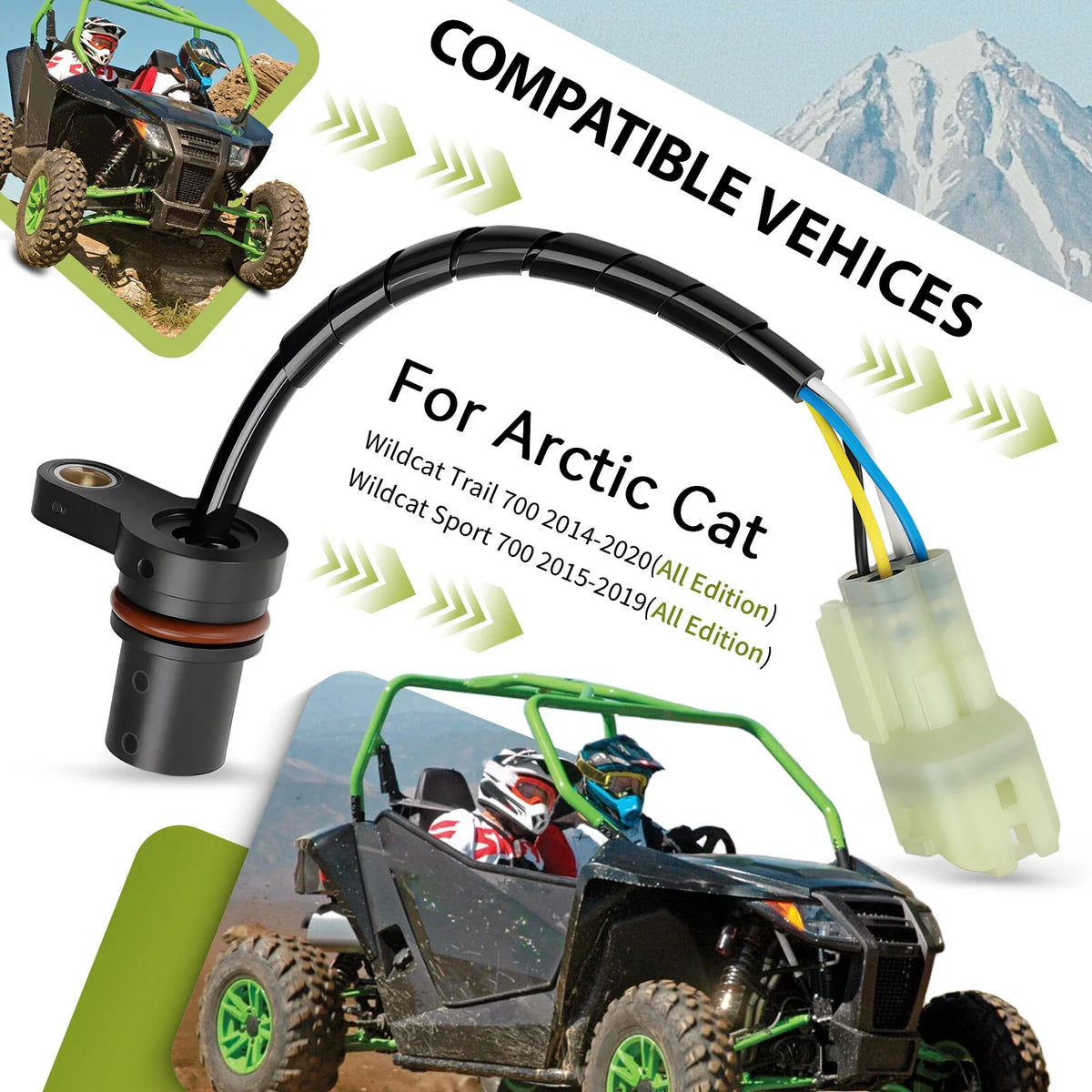 Cam Timing Sensor for Arctic Cat Wildcat Sport 700, Wildcat Trail 700 (2015–2019)